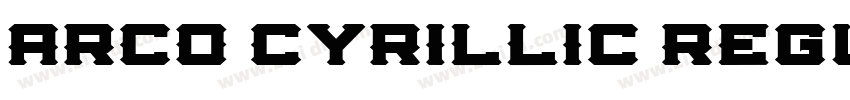 ARCO Cyrillic Regula字体转换